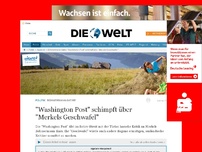 Bild zum Artikel: Böhmermann-Satire: 'Washington Post' schimpft über 'Merkels Geschwafel'