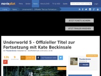 Bild zum Artikel: Underworld 5: Offizieller Titel zur Fortsetzung bekannt gegeben + Cast!