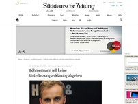 Bild zum Artikel: Böhmermann will keine Unterlassungserklärung abgeben