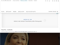 Bild zum Artikel: Marine Le Pen wirft Angela Merkel „Hochverrat am Volk“ vor