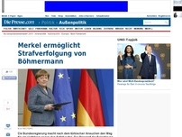 Bild zum Artikel: Merkel ermöglicht Strafverfolgung von Böhmermann