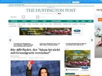 Bild zum Artikel: Die AfD findet, der 'Islam ist nicht mit Grundgesetz vereinbar'