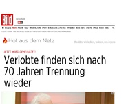 Bild zum Artikel: Jetzt wird geheiratet! - Verlobte finden sich nach 70 Jahren wieder