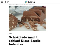 Bild zum Artikel: Schokolade macht schlau! Diese Studie belegt es