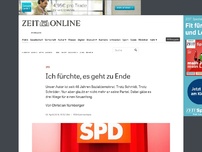 Bild zum Artikel: SPD: Ich fürchte, es geht zu Ende