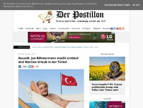 Bild zum Artikel: Auszeit: Jan Böhmermann macht erstmal drei Wochen Urlaub in der Türkei