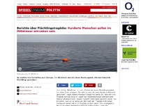 Bild zum Artikel: Flüchtlingstragödie: Hunderte Menschen im Mittelmeer ertrunken