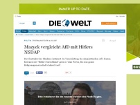 Bild zum Artikel: Zentralrat der Muslime: Mazyek vergleicht AfD mit Hitlers NSDAP