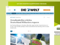 Bild zum Artikel: Ifo-Institut: Grenzkontrollen würden Deutschland Milliarden ersparen