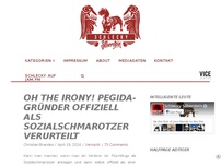 Bild zum Artikel: Oh the irony! PEGIDA-Gründer offiziell als Sozialschmarotzer verurteilt