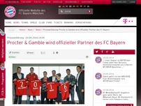 Bild zum Artikel: Presseerklärung:Procter & Gamble wird offizieller Partner des FC Bayern