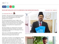 Bild zum Artikel: Muslime wollen auch in Dresden eine Moschee bauen