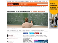 Bild zum Artikel: Matheprüfung an der Uni Saarbrücken: 94 Prozent fallen durch