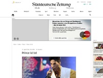 Bild zum Artikel: US-Popstar Prince ist tot