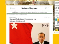 Bild zum Artikel: Meinungsfreiheit: Konsulat fordert zum Denunzieren von Erdogan-Kritikern auf