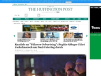 Bild zum Artikel: Randale an 'Führers Geburtstag': Pegida-Ableger führt Fackelmarsch am Nazi-Feiertag durch