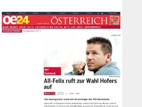 Bild zum Artikel: All-Felix ruft zur Wahl Hofers auf