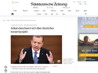 Bild zum Artikel: Ankara beschwert sich bei der EU über deutsches Konzertprojekt