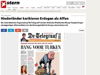 Bild zum Artikel: 'De Telegraaf': Niederländer karikieren Erdogan als Affen