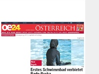 Bild zum Artikel: Erstes Schwimmbad verbietet Bade-Burka