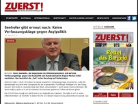 Bild zum Artikel: Seehofer gibt erneut nach: Keine Verfassungsklage gegen Asylpolitik