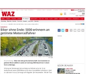 Bild zum Artikel: Biker ohne Ende: 5000 erinnern an getötete Motorradfahrer