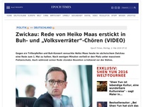 Bild zum Artikel: Zwickau: Rede von Heiko Maas erstickt in „Volksverräter“-Sprechchören