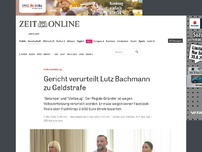 Bild zum Artikel: Pegida-Gründer Bachmann wegen Volksverhetzung verurteilt