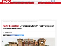 Bild zum Artikel: Party-Sensation: „Tomorrowland“-Festival kommt nach Deutschland!