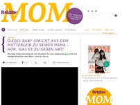 Bild zum Artikel: Herrlich kitschig: Ungeborenes Baby spricht aus dem Mutterleib zu seiner Mama
