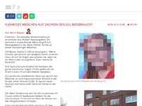 Bild zum Artikel: 9-jähriges Mädchen aus Sachsen sexuell missbraucht