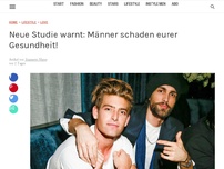 Bild zum Artikel: Neue Studie warnt: Männer schaden der Gesundheit!