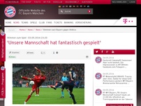 Bild zum Artikel: Stimmen zum Spiel:'Unsere Mannschaft hat fantastisch gespielt'