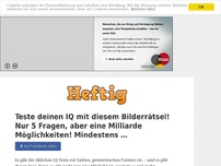 Bild zum Artikel: Teste deinen IQ mit diesem Bilderrätsel! Nur 5 Fragen, aber eine Milliarde Möglichkeiten!...