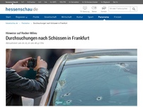 Bild zum Artikel: Mehrere Verletzte nach Schüssen in Frankfurt