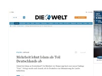 Bild zum Artikel: Umfrage: Mehrheit lehnt Islam als Teil Deutschlands ab