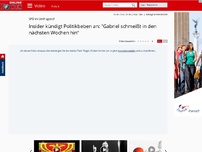 Bild zum Artikel: SPD im Umfragetief - Insider kündigt Politikbeben an: 'Gabriel schmeißt in den nächsten Wochen hin'
