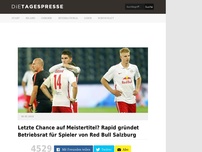 Bild zum Artikel: Letzte Chance auf Meistertitel? Rapid gründet Betriebsrat für Spieler von Red Bull Salzburg