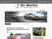 Bild zum Artikel: Jetzt geht's ganz schnell: Erster Zigarettenautomat akzeptiert keine 500er mehr