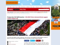 Bild zum Artikel: Protest der EU-Befürworter: 240.000 Polen demonstrieren gegen rechte Regierung