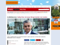 Bild zum Artikel: Großbritannien: Sadiq Khan ist neuer Bürgermeister von London