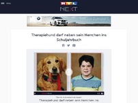 Bild zum Artikel: Therapiehund darf neben sein Herrchen ins Schuljahrbuch