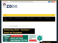 Bild zum Artikel: Muttertag 2016: “Dankbar” Emoji bei Facebook