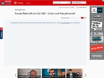 Bild zum Artikel: Sonntagstrend - Neues Rekordhoch für AfD - Union auf Vierjahrestief