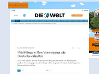 Bild zum Artikel: Ärztepräsident: Flüchtlinge sollen Versorgung wie Deutsche erhalten