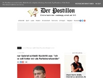 Bild zum Artikel: Sigmar Gabriel dementiert Rücktrittsgerüchte: 'Der Kapitän verlässt das sinkende Schiff zuletzt'