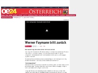Bild zum Artikel: Werner Faymann tritt zurück