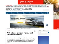Bild zum Artikel: AfD-Erfolge stürzen Merkel und Gabriel in die Krise