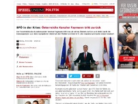 Bild zum Artikel: SPÖ in der Krise: Österreichs Kanzler Faymann tritt zurück