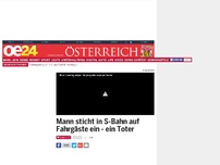 Bild zum Artikel: Islamist sticht in S-Bahn auf Fahrgäste ein - ein Toter